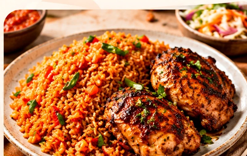 Rice and chicken meal